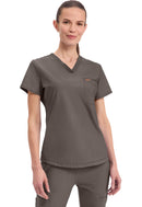 Cherokee Tuckable V-Neck Top. Item CK819 in CK FORM Collection. Live Chat for Bulk Discounts.