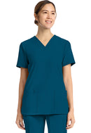 Cherokee Women's 2-Pocket V-Neck Top. Item CK832 in CK ACHIEVE Collection. Live Chat for Bulk Discounts.