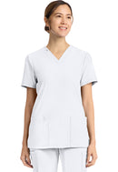 Cherokee Women's 2-Pocket V-Neck Top. Item CK832 in CK ACHIEVE Collection. Live Chat for Bulk Discounts.