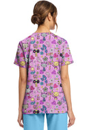 Cherokee  Women's Print V-Neck Top. Item CK856 in CK GENUINE Collection. Live Chat for Bulk Discounts.