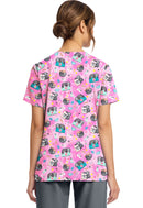 Cherokee  Women's Print V-Neck Top. Item CK856 in CK GENUINE Collection. Live Chat for Bulk Discounts.