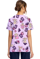 Cherokee  Women's Print V-Neck Top. Item CK856 in CK GENUINE Collection. Live Chat for Bulk Discounts.