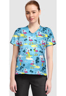 Cherokee  Women's High-Low V-Neck Top. Item CK857 in CK GENUINE Collection. Live Chat for Bulk Discounts.
