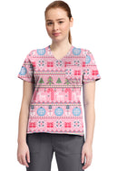 Cherokee  Women's High-Low V-Neck Top. Item CK857 in CK GENUINE Collection. Live Chat for Bulk Discounts.