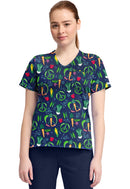 Cherokee  Women's High-Low V-Neck Top. Item CK857 in CK GENUINE Collection. Live Chat for Bulk Discounts.