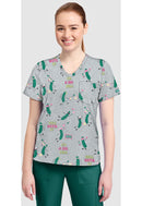 Cherokee  Women's High-Low V-Neck Top. Item CK857 in CK GENUINE Collection. Live Chat for Bulk Discounts.