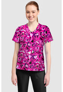 Cherokee  Women's High-Low V-Neck Top. Item CK857 in CK GENUINE Collection. Live Chat for Bulk Discounts.