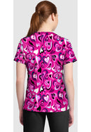 Cherokee  Women's High-Low V-Neck Top. Item CK857 in CK GENUINE Collection. Live Chat for Bulk Discounts.