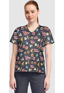 Cherokee  Women's High-Low V-Neck Top. Item CK857 in CK GENUINE Collection. Live Chat for Bulk Discounts.