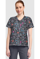 Cherokee  Women's High-Low V-Neck Top. Item CK857 in CK GENUINE Collection. Live Chat for Bulk Discounts.