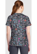 Cherokee  Women's High-Low V-Neck Top. Item CK857 in CK GENUINE Collection. Live Chat for Bulk Discounts.