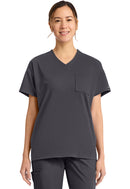 Cherokee Women's 3 Pocket V-Neck Tunic. Item CK863 in CK ACHIEVE Collection. Live Chat for Bulk Discounts.