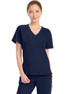 Cherokee Women's Tuck-in V-Neck Top. Item CK954A in CK WW ORIGINALS ULTRA Collection. Live Chat for Bulk Discounts.