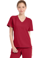 Cherokee Women's Tuck-in V-Neck Top. Item CK954A in CK WW ORIGINALS ULTRA Collection. Live Chat for Bulk Discounts.