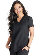 Cherokee Mitered V-Neck Top. Item CKA667 in CK ALLURA SELECT Collection. Live Chat for Bulk Discounts.
