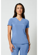 Cherokee Tuckable V-Neck Top. Item CKA690 in CK ALLURA Collection. Live Chat for Bulk Discounts.