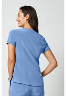Cherokee Tuckable V-Neck Top. Item CKA690 in CK ALLURA Collection. Live Chat for Bulk Discounts.