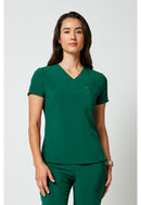 Cherokee Tuckable V-Neck Top. Item CKA690 in CK ALLURA Collection. Live Chat for Bulk Discounts.