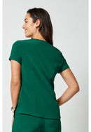 Cherokee Tuckable V-Neck Top. Item CKA690 in CK ALLURA Collection. Live Chat for Bulk Discounts.