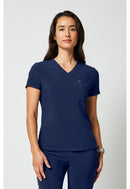 Cherokee Tuckable V-Neck Top. Item CKA690 in CK ALLURA Collection. Live Chat for Bulk Discounts.