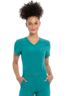 Cherokee Tuckable V-Neck Top. Item CKA690 in CK ALLURA Collection. Live Chat for Bulk Discounts.