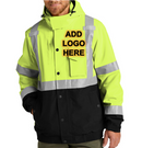 CornerStone [CSJ501] ANSI 107 Class 3 Waterproof Insulated Ripstop Bomber Jacket with Reflective Trim. Live Chat for Bulk Discounts.