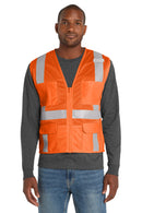 CornerStone  ®  ANSI 107 Class 2 Mesh Six-Pocket Zippered Vest. CSV104