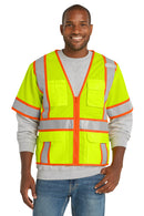CornerStone  ®  ANSI 107 Class 3 Surveyor Mesh Zippered Two-Tone Short Sleeve Vest. CSV106