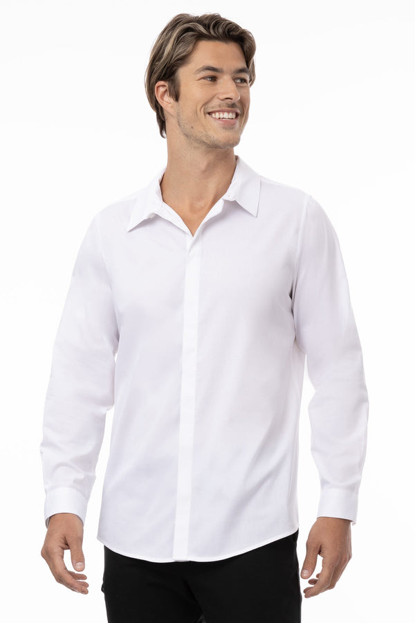 Chef Works Premium Formal Dress Shirt [#D151].  Live Chat for Bulk Discounts.