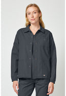 Dickies Women's snap front jacket. Item DK343 in DK FORGE Collection. Live Chat for Bulk Discounts.