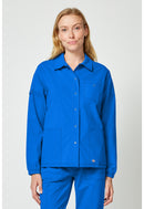 Dickies Women's snap front jacket. Item DK343 in DK FORGE Collection. Live Chat for Bulk Discounts.