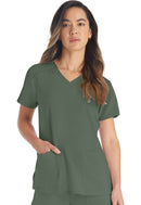 Dickies V-Neck Top. Item DK615 in DK EDS ESSENTIALS Collection. Live Chat for Bulk Discounts.
