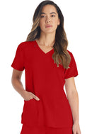 Dickies V-Neck Top. Item DK615 in DK EDS ESSENTIALS Collection. Live Chat for Bulk Discounts.