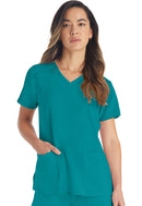 Dickies V-Neck Top. Item DK615 in DK EDS ESSENTIALS Collection. Live Chat for Bulk Discounts.