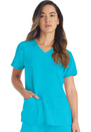 Dickies V-Neck Top. Item DK615 in DK EDS ESSENTIALS Collection. Live Chat for Bulk Discounts.