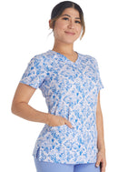 Dickies V-Neck Print Top. Item DK616 in DK EDS Collection. Live Chat for Bulk Discounts.