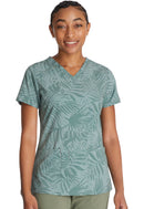 Dickies V-Neck Print Top. Item DK617 in DK EDS Collection. Live Chat for Bulk Discounts.