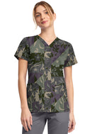 Dickies V-Neck Print Top. Item DK667 in DK EDS Collection. Live Chat for Bulk Discounts.