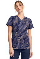 Dickies V-Neck Print Top. Item DK667 in DK EDS Collection. Live Chat for Bulk Discounts.
