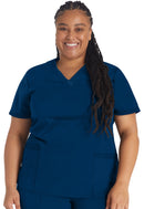 Dickies V-Neck Top With Rib Knit Panels. Item DK870 in DK BALANCE Collection. Live Chat for Bulk Discounts.
