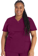Dickies V-Neck Top With Rib Knit Panels. Item DK870 in DK BALANCE Collection. Live Chat for Bulk Discounts.