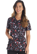 Dickies V-Neck Print Top. Item DK876 in DK EDS Collection. Live Chat for Bulk Discounts.