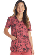 Dickies V-Neck Print Top. Item DK876 in DK EDS Collection. Live Chat for Bulk Discounts.