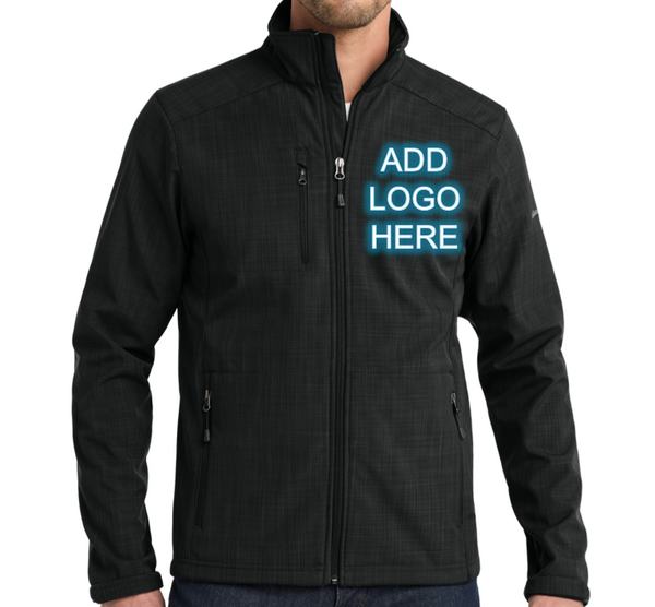 Eddie Bauer [EB532] Shaded Crosshatch Soft Shell Jacket. Live Chat for Bulk Discounts.
