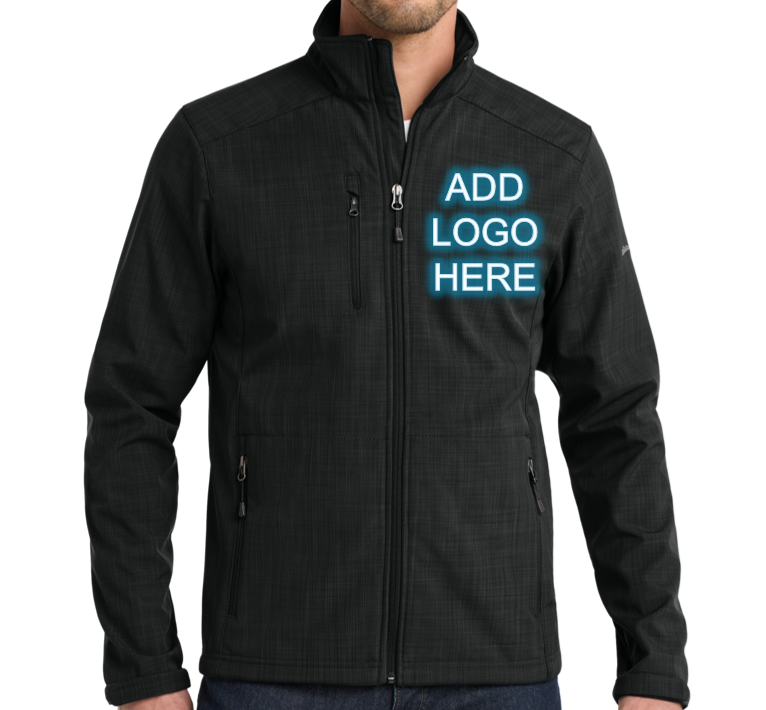 Eddie Bauer [EB532] Shaded Crosshatch Soft Shell Jacket. Live Chat for Bulk Discounts.