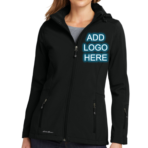 Custom Embroidered Eddie Bauer [EB537] Ladies Hooded Soft Shell Parka.