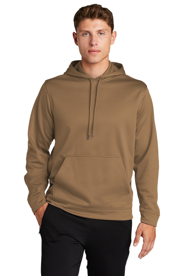 Sport-Tek ®  Sport-Wick ®  Fleece Hooded Pullover.  F244 - Woodland Brown