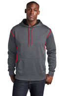 Sport-Tek ®  Tech Fleece Colorblock Hooded Sweatshirt. F246