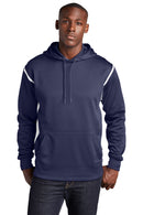 Sport-Tek ®  Tech Fleece Colorblock Hooded Sweatshirt. F246