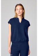 Healing Hands Mandarin Collar Crop Top.  Item HH00014 in HH 360.  Live Chat for Bulk Discounts.